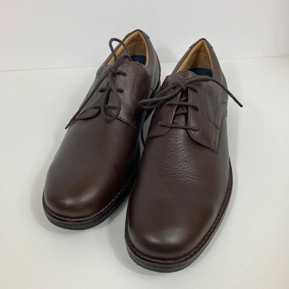 Mens Rockport Brown‎ Premium Class Plain Toe Oxford V81871 Trutech 9